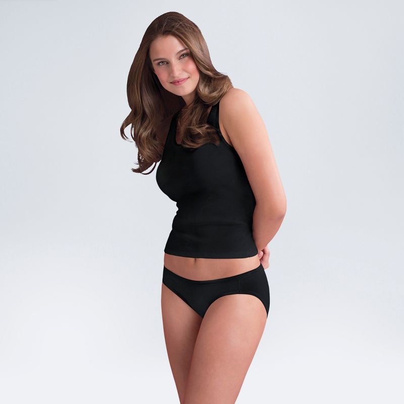 Hanes Women's Cotton Stretch 4pk Bikini briefs - Colors May Vary, 3 of 6