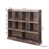 SKRAN 10-Shelf Bookcase with Cubbyhole Storage -  MDF Bookshelf for Books, Binders, Photos, and Collectibles - 3 of 4