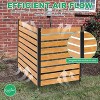 DoCred Air Conditioner Fence – Outdoor Privacy Screen Panels in Wood, Metal, or PVC, with Planter Box Options - 2 of 4