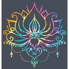 Women's Lost Gods Rainbow Lotus Flower Racerback Tank Top - 2 of 4