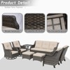 UPTIOT 8 -Piece Rattan Wicker Patio Conversation Seating - 4 of 4
