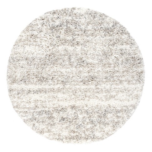 6 Round Loomed Area Rug Off White, How Big Is A 6 Inch Round Rug
