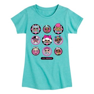 Girls' - LOL Surprise! - All Dolls Together Fitted Short Sleeve Graphic T-Shirt - 1 of 4