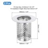 Unique Bargains Stainless Steel Bathroom Kitchen Hair Floor Drain Strainer - 2 of 3
