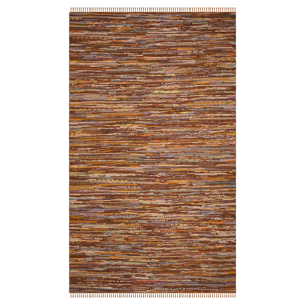 Gold Spacedye Design Flatweave Woven Area Rug 5'x8' - Safavieh