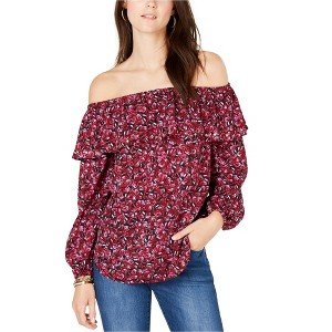 Michael Kors Womens Ruffled Pullover Blouse - 1 of 1