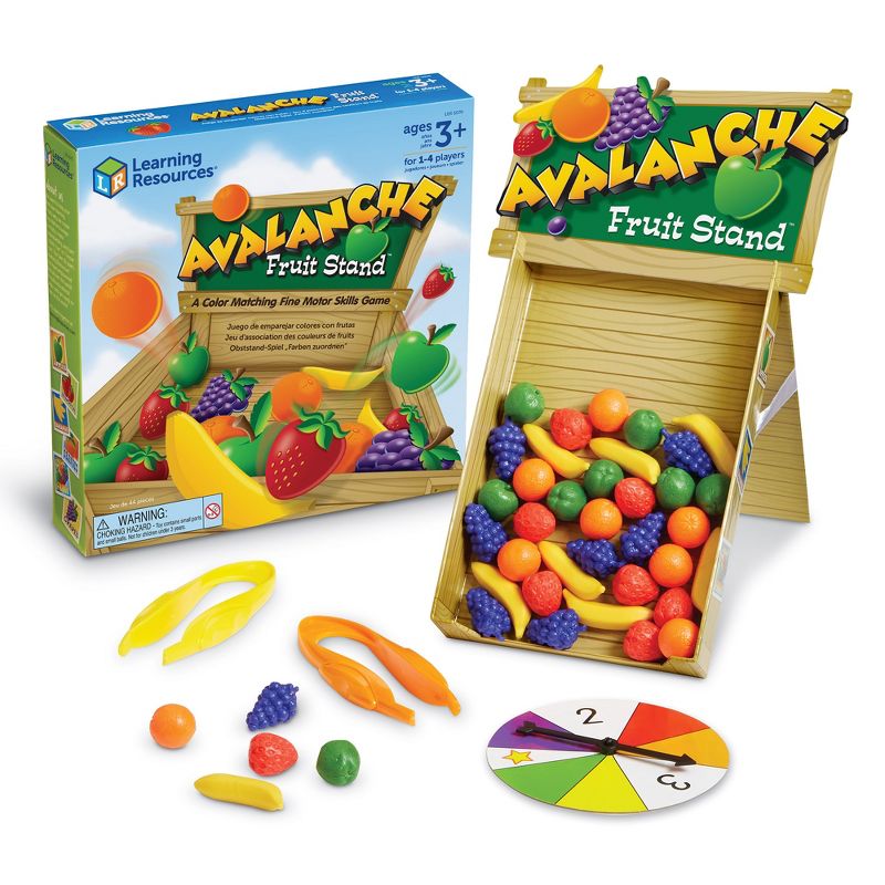 Learning Resources Avalanche Fruit Stand, Fine Motor Game, Ages 3+, 1 of 6