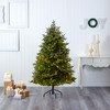 Nearly Natural 6-ft North Carolina Fir Artificial Christmas Tree with 450 Clear Lights and 2303 Bendable Branches - 4 of 4