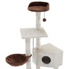 Sam's Pets SAM 54" White Cat Tree - image 4 of 4