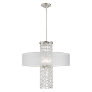Livex Lighting Bella Vista 4 - Light Chandelier in  Brushed Nickel - 1 of 4