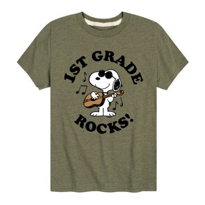 Boys' - Peanuts - 1st Grade Rocks Short Sleeve Graphic T-Shirt - 1 of 4