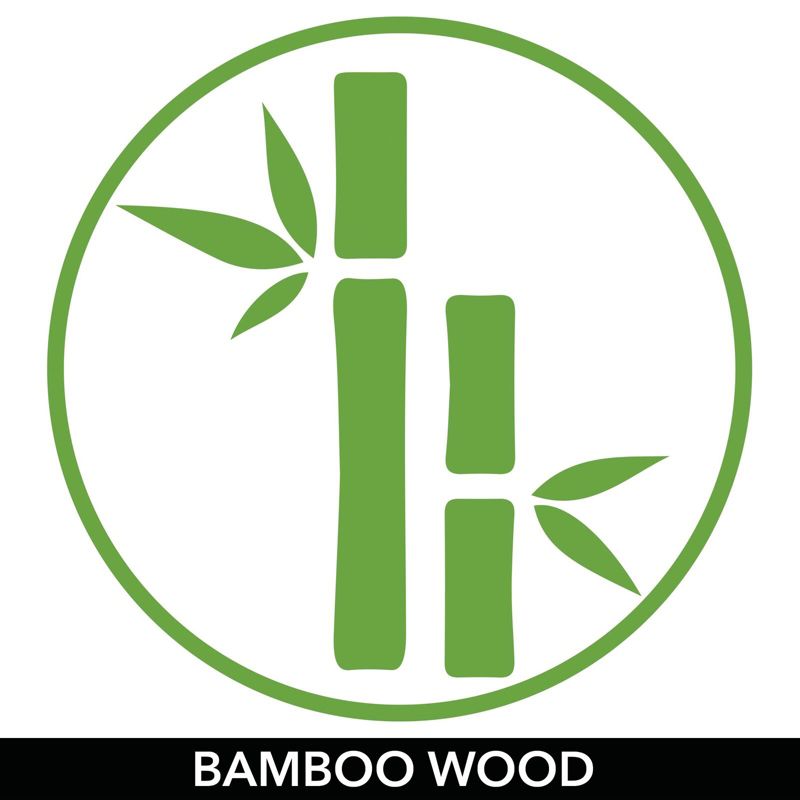 mDesign Bamboo Slotted Storage Cabinet Shelf Organizer Bin, 5 of 10
