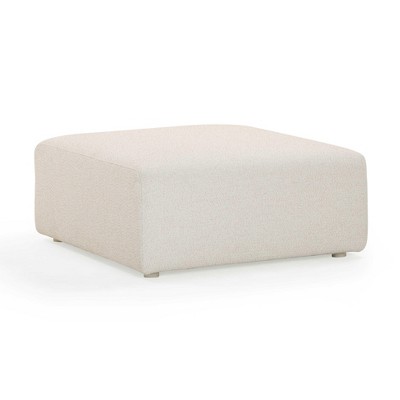 TOV Furniture Hangover Outdoor Ottoman in Cream