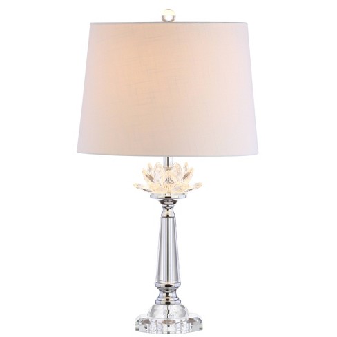 24 5 Crystal Day Table Lamp Includes Led Light Bulb Clear Jonathan Y Target