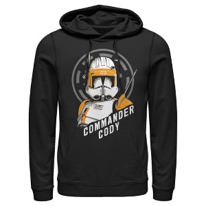 Men's Star Wars: The Clone Wars Commander Cody Bust Logo Pull Over Hoodie - 1 of 3
