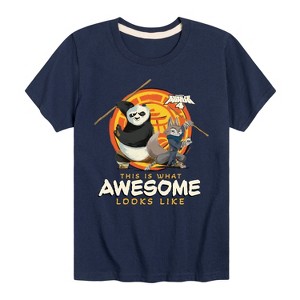 Boys' - Kung Fu Panda 4 - Po and Zhen This Is What Awesome Looks Like Short Sleeve Graphic T-Shirt - 1 of 4