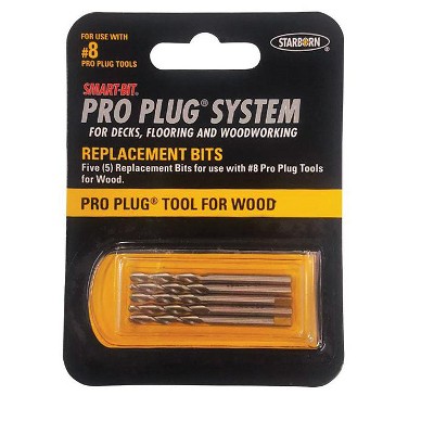 Starborn Pro Plug Stainless Steel Drill Bit Set Hex Shank 5 pc