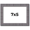 PosterPalooza | Photo Size Textured Grey Picture Frame - UV Acrylic, Foam Board Backing, Hanging Hardware - 2 of 4