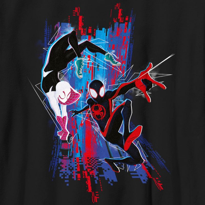 Boy's Spider-Man: Across the Spider-Verse Miles Morales and Spider Gwen T-Shirt, 2 of 6