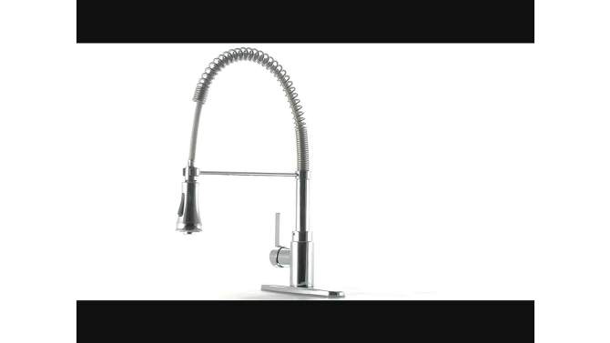 Modern Spiral Pull Down Kitchen Faucet Chrome - Kingston Brass, 4 of 7, play video