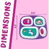 Dinner Plates for Girls: Toddler Plates, Baby Essentials, Kids Plates and Bowls Sets, Non-Toxic Plate for Toddlers, Divided Plates, Dinosaur Utensils - 4 of 4