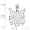 Black Bow Jewelry Sterling Silver Quinnipiac Bobcats NCAA Large Pendant - 2 of 3