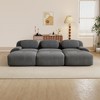 Aukfa Modular Corduroy Sectional Sofa with Ergonomic Support - Pet Friendly, Easy Assembly, Non-Slip Base Design - 2 of 4