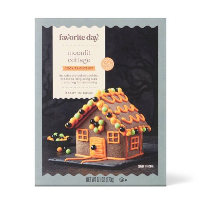 Halloween Moonlit Cottage Cookie House Kit - 6.1oz - Favorite Day™