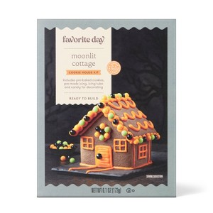 Halloween Moonlit Cottage Cookie House Kit - 6.1oz - Favorite Day™ - 1 of 4