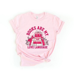 Simply Sage Market Women's Coquette Books Love Language Short Sleeve Graphic Tee - 1 of 4