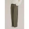 Women's pull-on pleated wide leg pants - MOD REF - 2 of 4