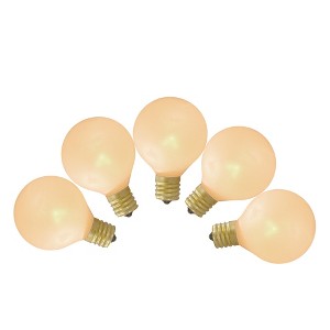 Northlight 10ct Pearl White G50 Globe Replacement Bulbs - 1 of 2