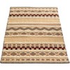 DEERLUX Handwoven Boho Beige Textured 100% Wool Flatweave Kilim Rug - 4 of 4