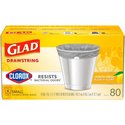 Glad Drawstring Trash Bags - Cherry Blossom - 8 Gallon - 26ct : Target