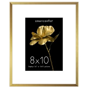 Americanflat Aluminum Picture Frame with Mat - 1 of 4