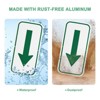 Unique Bargains Aluminum Reflective Outdoor Lawn Arrow Sign 1 Pc - 4 of 4