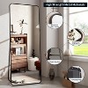 Beautyolove 64"L x 21"W Rounded Corner Aluminum Frame Full Body Floor Mirror - 4 of 4