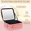 Generic Travel Makeup Bag with Light Up Mirror,Makeup Travel Case with adjustable dividers - 2 of 4