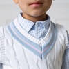 Hope & Henry Boys' Organic V-Neck Cricket Sweater Vest, Kids - 3 of 4