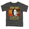 Toddler Boys' Star Trek Original Last Battlefield T-Shirt Charcoal - 2 of 4