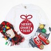 Simply Sage Market Women's Merry Christmas Ornaments Long Sleeve Garment Dyed Tee - 3 of 4
