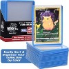 Monster Top Loaders for Trading Cards - 25, 3x4" Clear Hard Plastic Protector w Blue Border- Compatible w Yugioh, Sports & More - 2 of 4