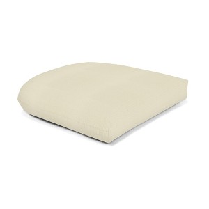 Casual Cushion Solid Sunbrella Fabric 1-Piece Indoor/Outdoor Wicker Seat Pad, 18"W x 18"L - 1 of 4