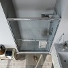 ONWITH 56 in. 60 in. W x 72 in. H Sliding Framed Shower Door in Chrome with Clear Glass - 4 of 4