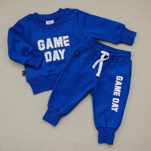 Kids Game Day Sports Fleece Jogger Set - Olive + Scout - 1 of 4