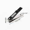 Unique Bargains Foldable Small Black Cover Nail Clippers Black Silver Tone 1 Pc - image 4 of 4