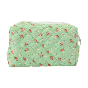 Unique Bargains Women Portable Small Floral Makeup Bag 1 Pc - 1 of 3