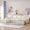 NicBex Modular U Shape Sectional Couch Chenille Upholstered Sofa with Square Arm for Living Room and Apartment - 3 of 4