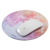 Insten Round Mouse Pad Galaxy Space Iris Planet Design, Stitched Edges, Non Slip Rubber Base, Smooth Surface Mat (7.9" x 7.9") - image 3 of 4