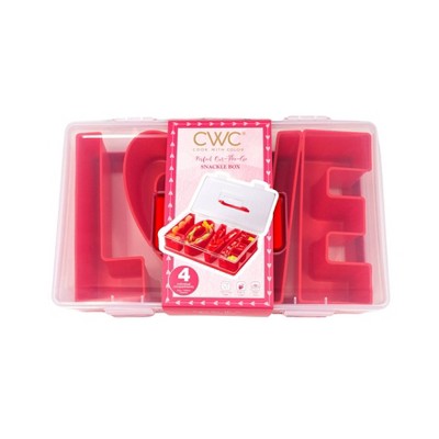 Cook With Color Valentine LOVE Snacklebox Red